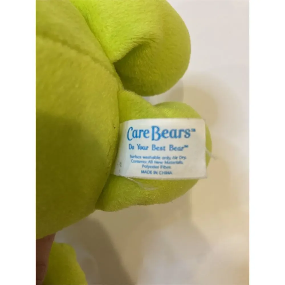 Care Bears Plush Kite Bright Green Do Your Best Teddy Bear 8